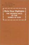 Biola Hour Highlights, 1978 - 06 by Lehman Strauss