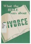 What the Bible says about divorce by William Orr