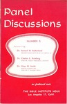 Panel discussions : Number 5 by Samuel H. Sutherland, Charles Lee Feinberg, and Oran H. Smith