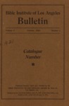 Bible Institute of Los Angeles Bulletin Vol. 5 No. 4 by Bible Institute of Los Angeles