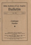Bible Institute of Los Angeles Bulletin Vo. 8 No. 3 by Bible Institute of Los Angeles