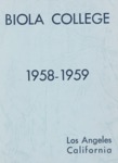 Biola College Catalog 1958-1959