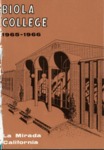 Biola College Catalog 1965-1966
