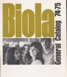 Biola General Catalog 1974-1975