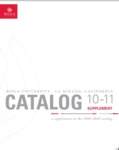 Biola University Catalog Supplement 2010-2011